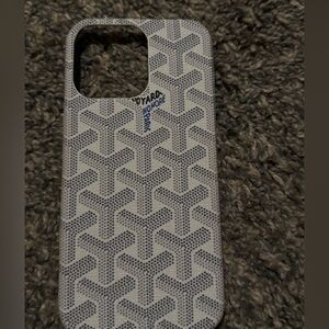 Goyard Gray Phone Case 16 pro max case